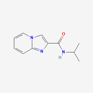 molecular formula C11H13N3O B7499992 N-(propan-2-yl)imidazo[1,2-a]pyridine-2-carboxamide 