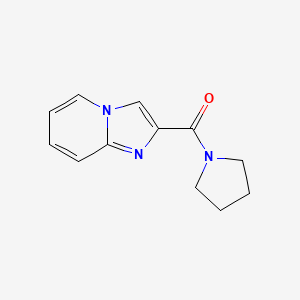 molecular formula C12H13N3O B7500011 Imidazo[1,2-a]pyridin-2-yl(pyrrolidin-1-yl)methanone 