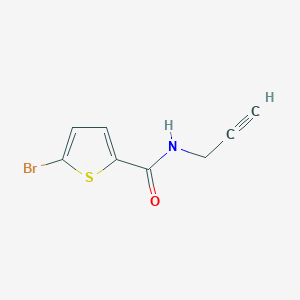 molecular formula C8H6BrNOS B7500035 5-bromo-N-prop-2-ynylthiophene-2-carboxamide 