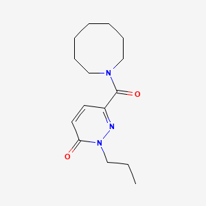 molecular formula C15H23N3O2 B7500048 6-(Azocane-1-carbonyl)-2-propylpyridazin-3-one 