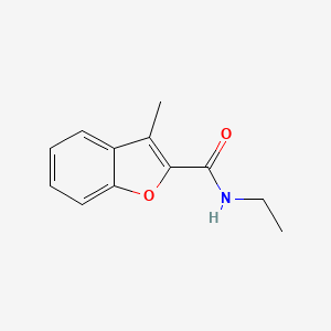 molecular formula C12H13NO2 B7500079 N-ethyl-3-methyl-1-benzofuran-2-carboxamide 
