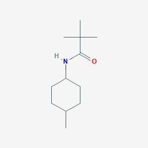 molecular formula C12H23NO B7500109 2,2-dimethyl-N-(4-methylcyclohexyl)propanamide 