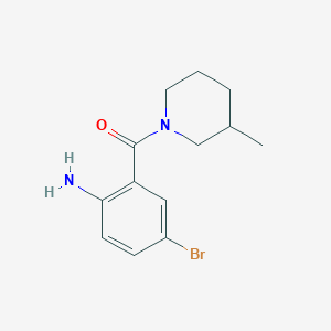 molecular formula C13H17BrN2O B7500128 (2-Amino-5-bromo-phenyl)-(3-methyl-1-piperidyl)methanone 