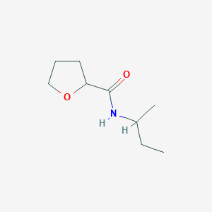 molecular formula C9H17NO2 B7500142 N-butan-2-yloxolane-2-carboxamide 