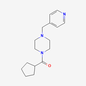 molecular formula C16H23N3O B7500145 Cyclopentyl-[4-(pyridin-4-ylmethyl)piperazin-1-yl]methanone 