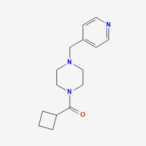 molecular formula C15H21N3O B7500155 Cyclobutyl-[4-(pyridin-4-ylmethyl)piperazin-1-yl]methanone 