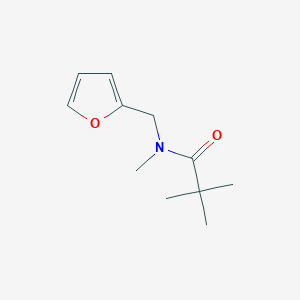 molecular formula C11H17NO2 B7500163 N-(furan-2-ylmethyl)-N,2,2-trimethylpropanamide 