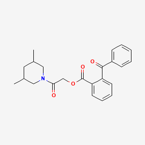 molecular formula C23H25NO4 B7500181 [2-(3,5-Dimethylpiperidin-1-yl)-2-oxoethyl] 2-benzoylbenzoate 