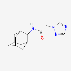 molecular formula C14H20N4O B7500189 N-(2-adamantyl)-2-(1,2,4-triazol-1-yl)acetamide 