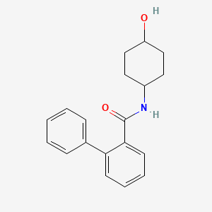 molecular formula C19H21NO2 B7500196 N-(4-hydroxycyclohexyl)-2-phenylbenzamide 