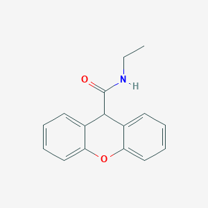 molecular formula C16H15NO2 B7500210 N-ethyl-9H-xanthene-9-carboxamide 