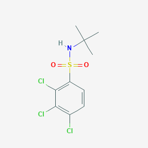 molecular formula C10H12Cl3NO2S B7500222 N-tert-butyl-2,3,4-trichlorobenzenesulfonamide 