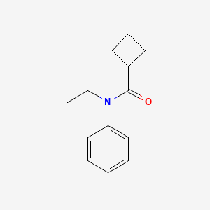 molecular formula C13H17NO B7500269 N-ethyl-N-phenylcyclobutanecarboxamide 