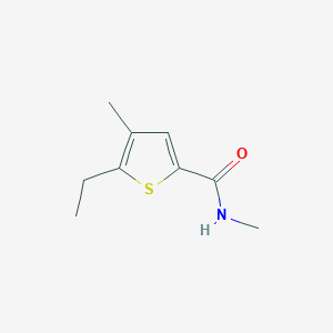 molecular formula C9H13NOS B7500340 5-ethyl-N,4-dimethylthiophene-2-carboxamide 