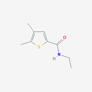 molecular formula C9H13NOS B7500355 N-ethyl-4,5-dimethylthiophene-2-carboxamide 
