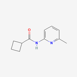 molecular formula C11H14N2O B7500359 N-(6-methylpyridin-2-yl)cyclobutanecarboxamide 