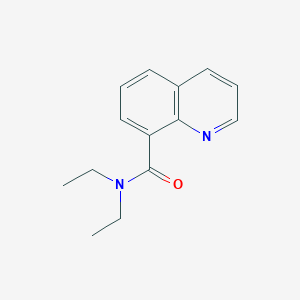 molecular formula C14H16N2O B7500369 N,N-二乙基喹啉-8-甲酰胺 