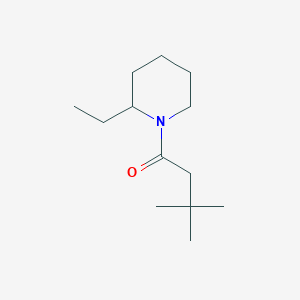 molecular formula C13H25NO B7500379 1-(2-Ethylpiperidin-1-yl)-3,3-dimethylbutan-1-one 