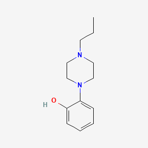 molecular formula C13H20N2O B7500400 1-(2-羟基苯基)-4-丙基哌嗪 