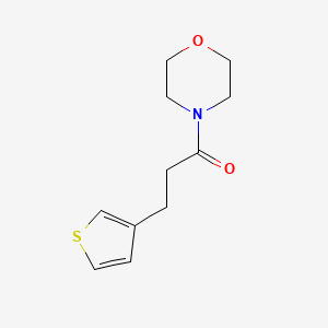 molecular formula C11H15NO2S B7500406 1-Morpholin-4-yl-3-thiophen-3-ylpropan-1-one 