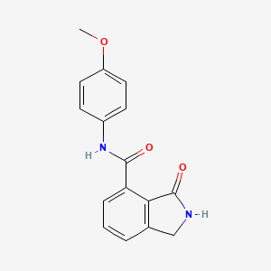 molecular formula C16H14N2O3 B7500431 1h-Isoindole-4-carboxamide,2,3-dihydro-n-(4-methoxyphenyl)-3-oxo- 