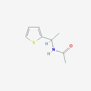 molecular formula C8H11NOS B7500453 N-[1-(2-thienyl)ethyl]-acetamide 