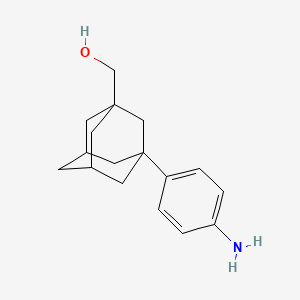 molecular formula C17H23NO B7500474 [3-(4-Aminophenyl)-1-adamantyl]methanol 