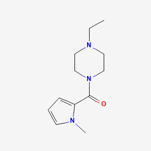 molecular formula C12H19N3O B7500553 (4-Ethylpiperazin-1-yl)-(1-methylpyrrol-2-yl)methanone 