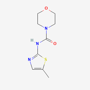 molecular formula C9H13N3O2S B7500565 N-(5-methyl-1,3-thiazol-2-yl)morpholine-4-carboxamide 