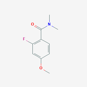 molecular formula C10H12FNO2 B7500572 2-fluoro-4-methoxy-N,N-dimethylbenzamide 