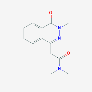 molecular formula C13H15N3O2 B7500575 N,N-dimethyl-2-(3-methyl-4-oxophthalazin-1-yl)acetamide 
