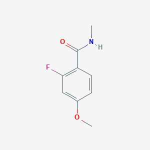 molecular formula C9H10FNO2 B7500583 2-fluoro-4-methoxy-N-methylbenzamide 