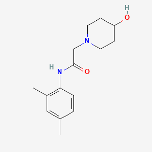 molecular formula C15H22N2O2 B7500594 N-(2,4-dimethylphenyl)-2-(4-hydroxypiperidin-1-yl)acetamide 