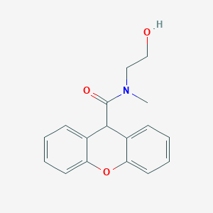 molecular formula C17H17NO3 B7500599 N-(2-hydroxyethyl)-N-methyl-9H-xanthene-9-carboxamide 