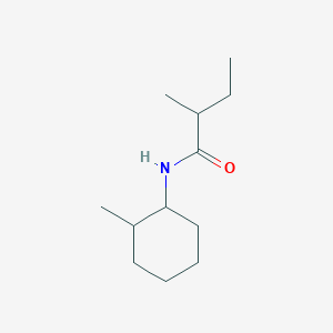 molecular formula C12H23NO B7500607 2-methyl-N-(2-methylcyclohexyl)butanamide 