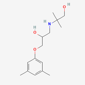 molecular formula C15H25NO3 B7500640 2-[[3-(3,5-Dimethylphenoxy)-2-hydroxypropyl]amino]-2-methylpropan-1-ol 