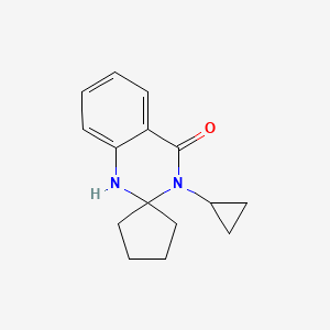molecular formula C15H18N2O B7500654 3-cyclopropylspiro[1H-quinazoline-2,1'-cyclopentane]-4-one 