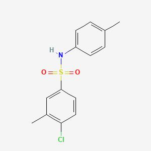 molecular formula C14H14ClNO2S B7500689 4-chloro-3-methyl-N-(4-methylphenyl)benzenesulfonamide 