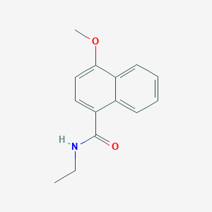 molecular formula C14H15NO2 B7500702 N-ethyl-4-methoxynaphthalene-1-carboxamide 