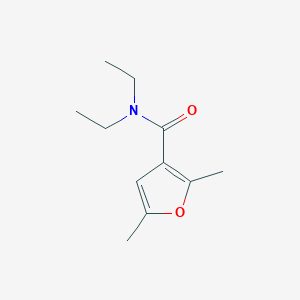 molecular formula C11H17NO2 B7500706 N,N-diethyl-2,5-dimethylfuran-3-carboxamide 