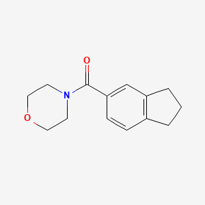 molecular formula C14H17NO2 B7500744 4-(2,3-dihydro-1H-indene-5-carbonyl)morpholine 
