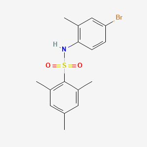 molecular formula C16H18BrNO2S B7500747 N-(4-bromo-2-methylphenyl)-2,4,6-trimethylbenzenesulfonamide 