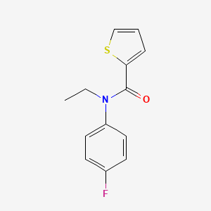 molecular formula C13H12FNOS B7500755 N-ethyl-N-(4-fluorophenyl)thiophene-2-carboxamide 