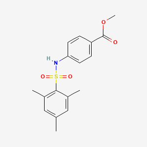 molecular formula C17H19NO4S B7500763 Methyl 4-{[(2,4,6-trimethylphenyl)sulfonyl]amino}benzoate 