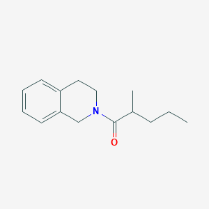 molecular formula C15H21NO B7500776 1-(3,4-dihydro-1H-isoquinolin-2-yl)-2-methylpentan-1-one 