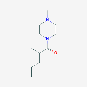 molecular formula C11H22N2O B7500811 2-Methyl-1-(4-methylpiperazin-1-yl)pentan-1-one 