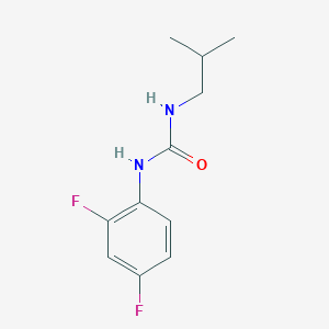 molecular formula C11H14F2N2O B7500830 1-(2,4-Difluorophenyl)-3-(2-methylpropyl)urea 