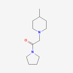 molecular formula C12H22N2O B7500855 2-(4-Methylpiperidin-1-yl)-1-pyrrolidin-1-ylethanone 