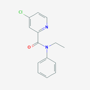 molecular formula C14H13ClN2O B7500877 4-chloro-N-ethyl-N-phenylpicolinamide 