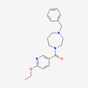 molecular formula C20H25N3O2 B7500911 (4-Benzyl-1,4-diazepan-1-yl)-(6-ethoxypyridin-3-yl)methanone 